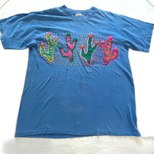 Vintage 1980s Single Stitch Made In Columbia El Condor Embroidered T-Shirt L
